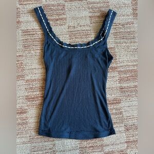 Intimately By Free People Navy Blue Women's Tank Top